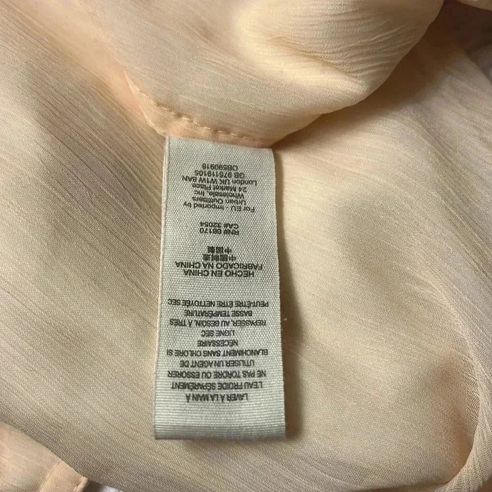 FREE PEOPLE Insect Shield Jacket White/ Peach Cropped Size XS - Picture 10 of 12